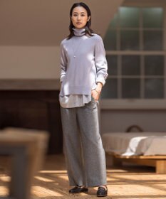 J.PRESS LADIES 【洗える】チェルビック セミワイド パンツ