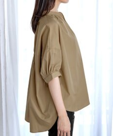 Tiaclasse 【洗える】バックギャザーシャツ