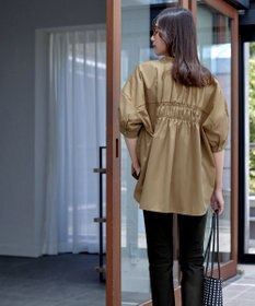 Tiaclasse 【洗える】バックギャザーシャツ