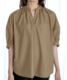 Tiaclasse 【洗える】バックギャザーシャツ