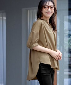 Tiaclasse 【洗える】バックギャザーシャツ