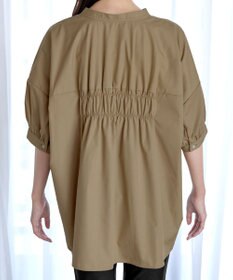 Tiaclasse 【洗える】バックギャザーシャツ