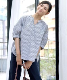 Tiaclasse 【洗える】バックギャザーシャツ