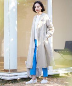 UNFILO 【洗える】リネンリンクスメッシュ　プルオーバー