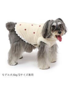 PET PARADISE ペットパラダイス 背中開き ベスト 苺 刺繍 小型犬