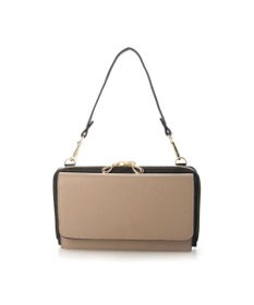 UNBILLION カシュカシュ cachecache / WEB限定カラーコンビウォレットショルダーバッグ