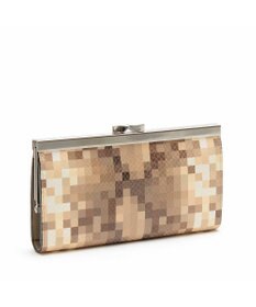 A.D.M.J. 【牛革】スネーク型押し/ガマグチウォレット