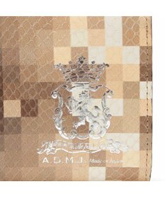 A.D.M.J. 【牛革】スネーク型押し/ガマグチウォレット