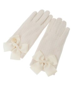 Maison de FLEUR ツイードリボングローブ