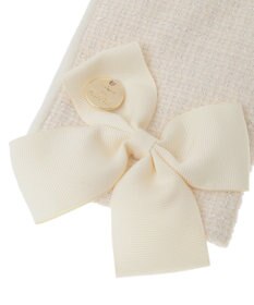 Maison de FLEUR ツイードリボングローブ