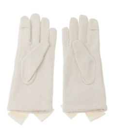 Maison de FLEUR ツイードリボングローブ