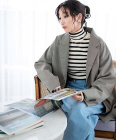 WEGO リブタートルネックニット