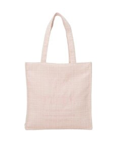 Maison de FLEUR ツイードロゴ刺繍スクエアトートバッグ