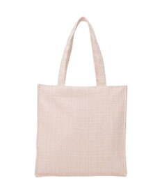 Maison de FLEUR ツイードロゴ刺繍スクエアトートバッグ