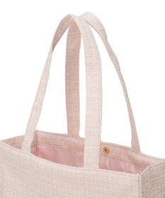 Maison de FLEUR ツイードロゴ刺繍スクエアトートバッグ