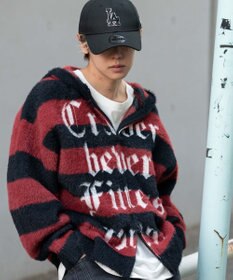 WEGO シャギーグラフィックZIPパーカー