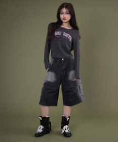 WEGO キーネックロゴトップ