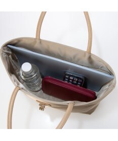 UNBILLION VERYコラボ ペルケ perche / 牛革フラップナイロントートバッグ