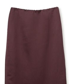 BEIGE， CASSITER / リネンブレンド サテンスカート