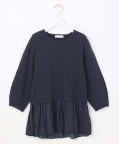 ANY SIS 【洗える】ファブリックコンビ ニット