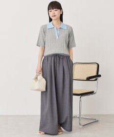 AMERICAN HOLIC 襟配色ニットポロ