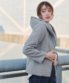 Tiaclasse モッサ風フード付きショートコート