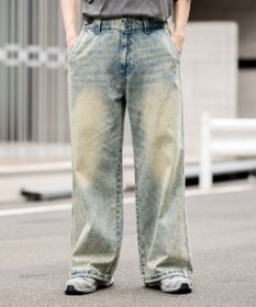 WEGO ローライズバギーフレアデニムパンツ