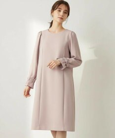 Feroux 【洗える】リボンスリーブダンボール ワンピース