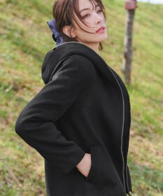 Tiaclasse モッサ風フード付きショートコート