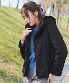 Tiaclasse モッサ風フード付きショートコート