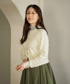 #Newans 【カシミヤ混】コンパクトニットカーディガン