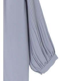 Green Parks 袖プリーツ衿付きブラウス