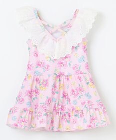 ANY KIDS 花柄×レース ワンピース水着