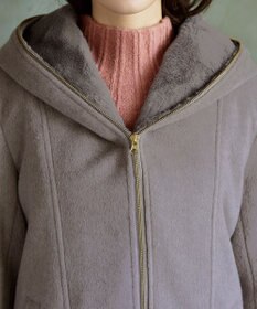 Tiaclasse モッサ風フード付きショートコート