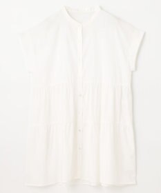 ANY 【洗濯機可能】シルキーソフトティアードブラウス