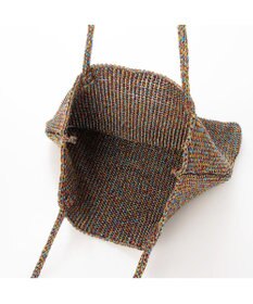 UNBILLION カシュカシュ cachecache / ラメ糸編みトートバッグ