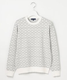 23区GOLF 【WOMEN】モノグラムジャガードセーター