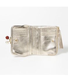 UNBILLION ペルケ perche / アクリル玉がま口2つ折り財布