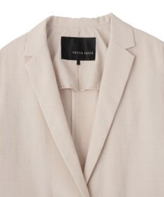 YECCA VECCA マシンウォッシャブルリネンライクジャケット