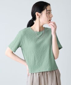 ANY レースショート丈Tシャツ