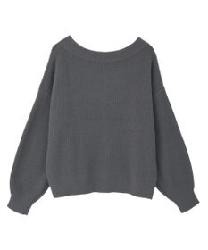 earth music&ecology パウダーシャギー畦プルオーバー