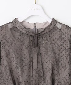 ANY SIS 【洗える】 ドットチュールレース ドレス