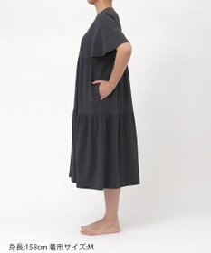 tsumori chisato SLEEP ツモリチサト ワンピース 5分袖 半袖 ルームウエア 綿混ベア天竺 ロング丈(ふくらはぎ付近) レディース UNT156 /ワコール