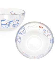 Mother garden しろたん ガラスボウル 《マリン柄》径12cm