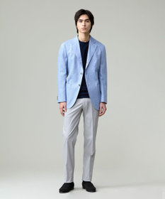 J.PRESS MEN 【ストレッチ】ハイパワーシャンブレードビーステムテーパード パンツ