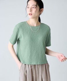 ANY レースショート丈Tシャツ