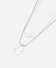 ANY レイヤードコインメタルネックレス