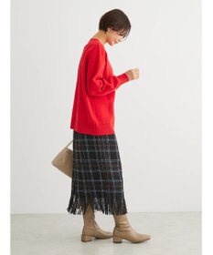 Green Parks ・ＳＵＧＡＲ　ＳＰＯＯＮ　チェックフリンジスカート