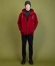 JOSEPH ABBOUD MOUNTAIN 【イタリア糸使用/サスティナブル素材/裏地付き/ライナードッキング対応】 コットンウール ニット アウター