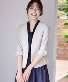 Tiaclasse 【吸水速乾・接触冷感・UVケア・防シワ・洗える】カチオンカラーレスジャケット